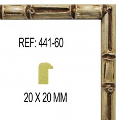 Silver moulding 20 x 20 mm