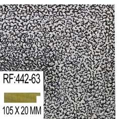 Moldura Plata y Negro 105 x...