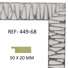 White and Silver moulding...