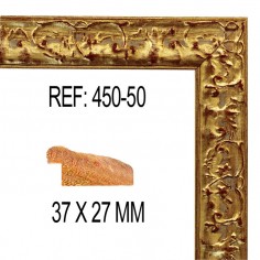 Gold moulding 37 x 27 mm