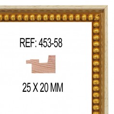 Moldura Blanco y Oro 25 x...