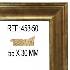 Gold moulding 55 x 30 mm