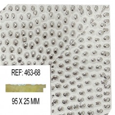 Moldura Blanco y Plata 95 x...