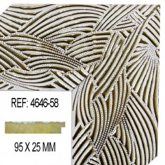 White and Gold moulding 95...