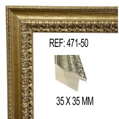 Moldura Oro de 35 x 35 mm