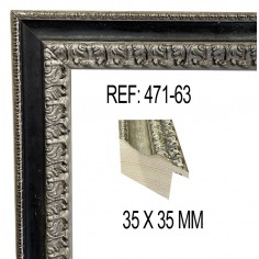 Silver and Black moulding...