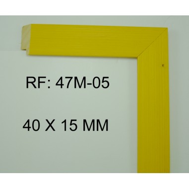 Yellow moulding 40 x 15 mm