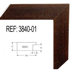 Moldura Nogal de 40 x15 mm