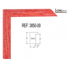 Moldura Rojo decapado de 25...