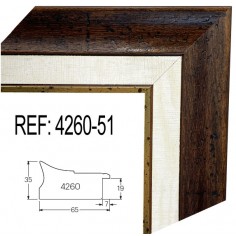 Walnut and Gold wood...