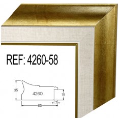 Gold and White wood...