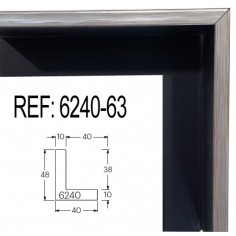 Silver and Black wood...