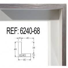 Silver and White wood...