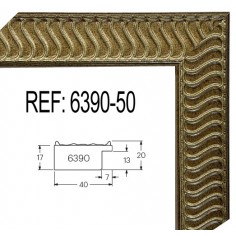 Moldura Oro de 40 x 17 mm