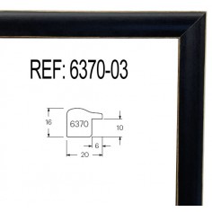 Black wood moulding  20 x...