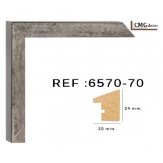 Silver Old wood moulding...