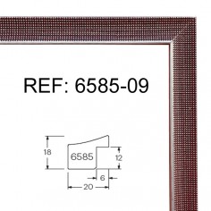 Red wood moulding  20 x 15 mm