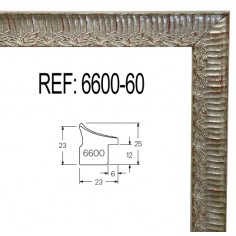 Moldura Plata de 25 x 25 mm