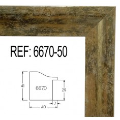 Moldura Oro de 40 x 40 mm