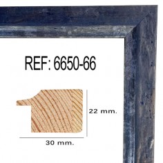 Moldura Azul de 30 x 22 mm