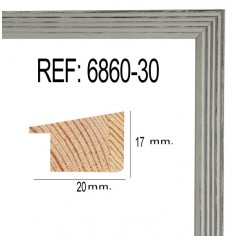Beig wood moulding  20 x 17 mm