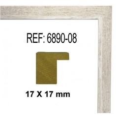 Moldura Blanca de 17 x 17 mm