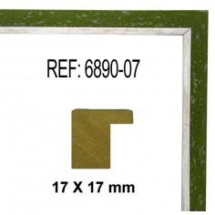 Moldura Verde de 17 x 17 mm