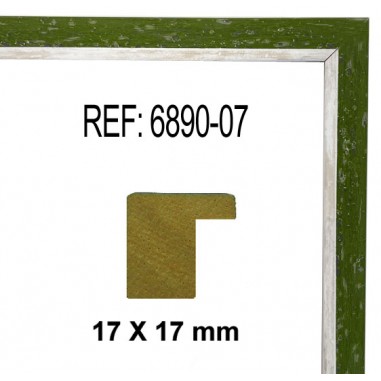 Moldura Verde de 17 x 17 mm