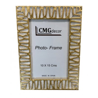 CMGdecor White and Gold photo frame...