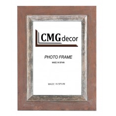 Portafoto Nogal y Plata...