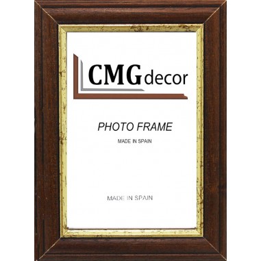 CMGdecor Gold and Walnut photo frame...