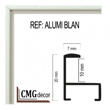 Easy Frame Aluminum CMGdecor White...