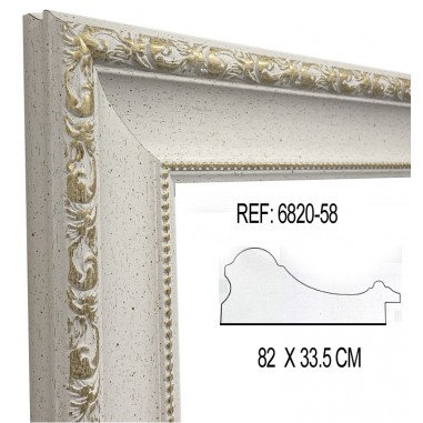 White and Gold wall mirror with...