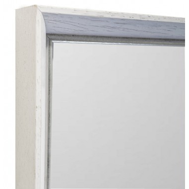Wall mirror White with Silver wood...