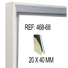 Espejo de pared Blanco con... 2