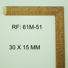 Moldura Nogal y Oro