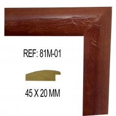 Walnut moulding 45x20 mm
