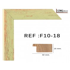 Moldura VERDE 30 x 15 mm