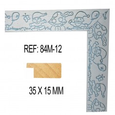 Blue moulding 30x13 mm