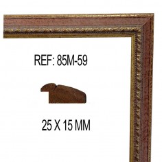 Gold and Red moulding