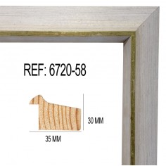 White and Gold wood...