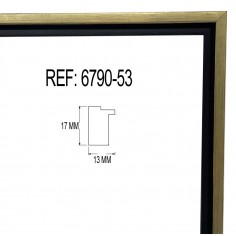 Black and Gold wood...