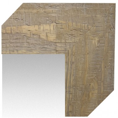 Wall mirror Honey with wood trim,...