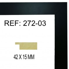 Moldura Negro 42 x 15 mm