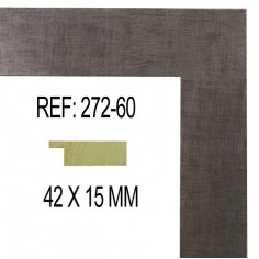 Moldura Plata 42 x 15 mm