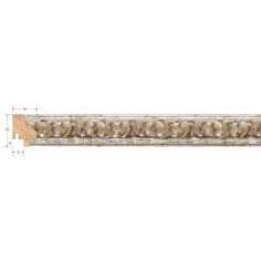 Moldura  Plata 25 x 16 mm 2