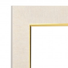 White and Gold wood...