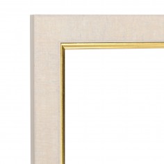 Moldura Blanca y Oro 36 x...
