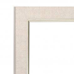 Moldura Blanca y Plata 36 x...