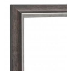 Moldura Plata y Negro 25 x...